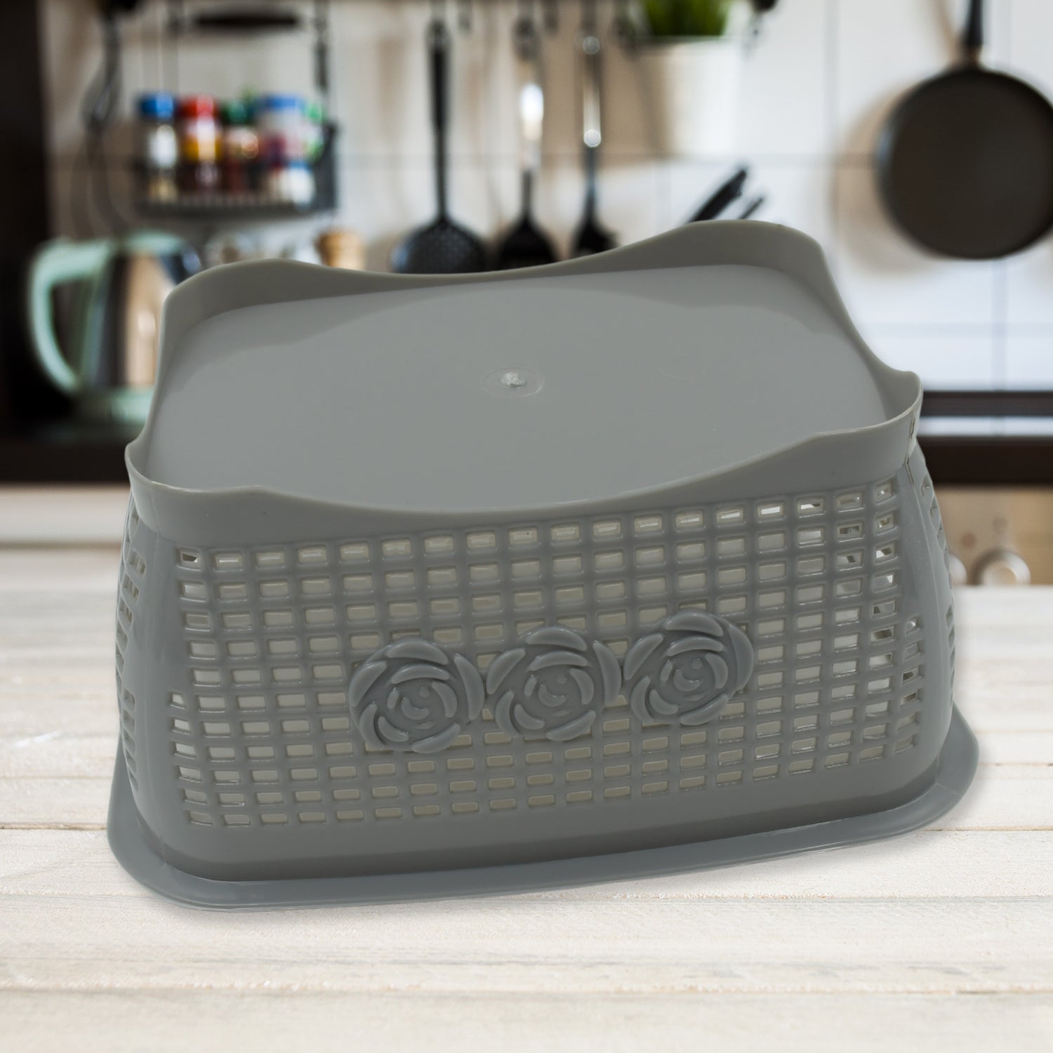 5546 Multipurposes Plastic Basket, Organizer for Kitchen, Countertop, Cabinet, Bathroom with Lid, Plastic Storage Basket For Store Fruits, Vegetables, Magazines, Cosmetics, Stationary (1 Pc / Mix Color ) 5546 Multipurposes Plastic Basket, Organizer for Kitchen, Countertop, Cabinet, Bathroom with Lid, Plastic Storage Basket For Store Fruits, Vegetables, Magazines, Cosmetics, Stationary (1 Pc / Mix Color )